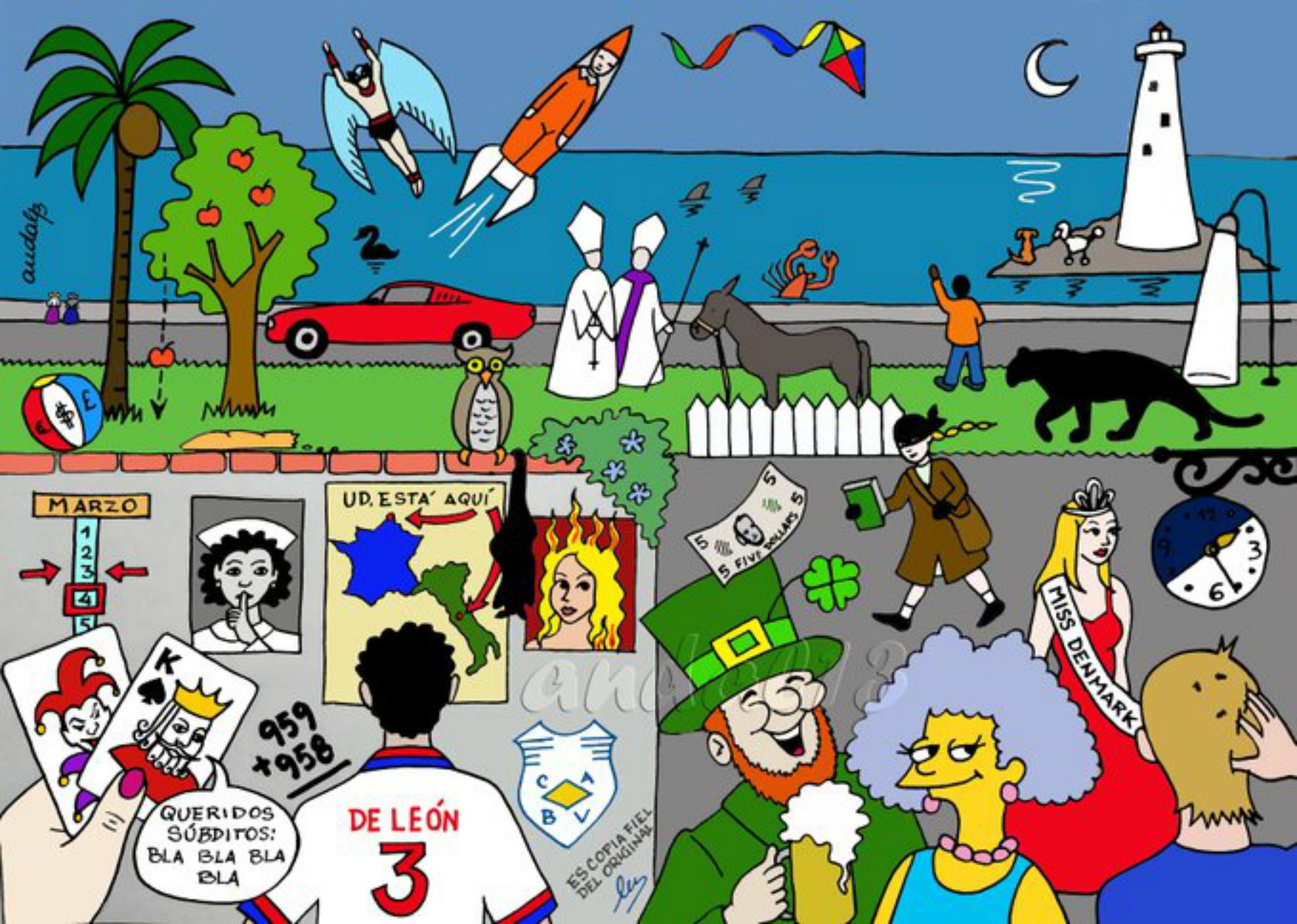 ¿Eres capaz de encontrar las 41 películas escondidas en este dibujo?