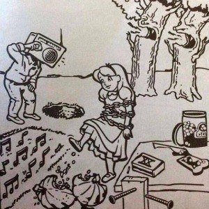 ¿Serías capaz de encontrar los 9 grupos de rock que oculta este dibujo?