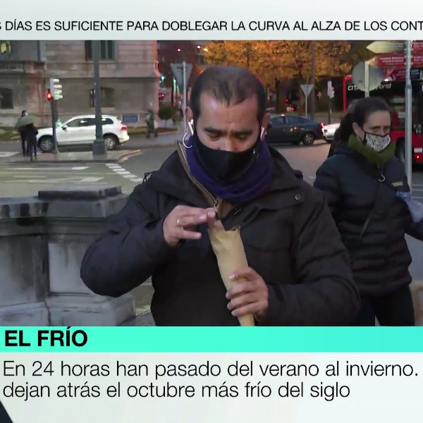 Despedir un directo con estilo: cucurucho de castañas y “paga laSexta”