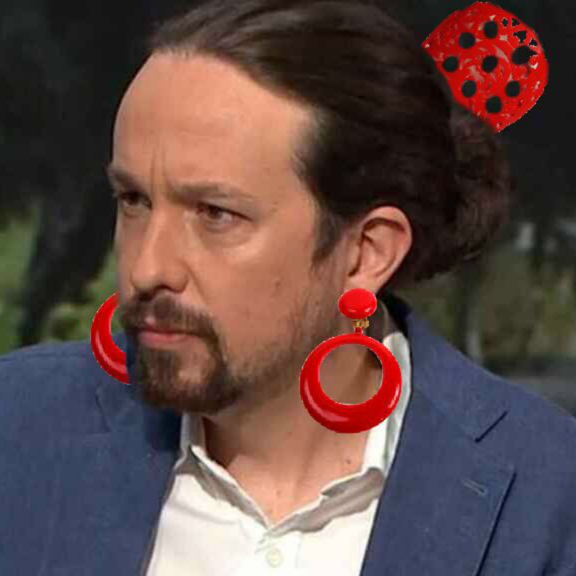 Pablo Iglesias con peineta: la autoparodia