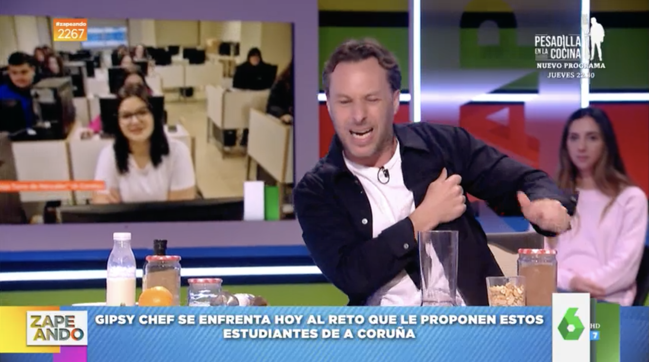 Sucedió en ‘Zapeando’: “¡Ah! Se me ha salido el hombro…”