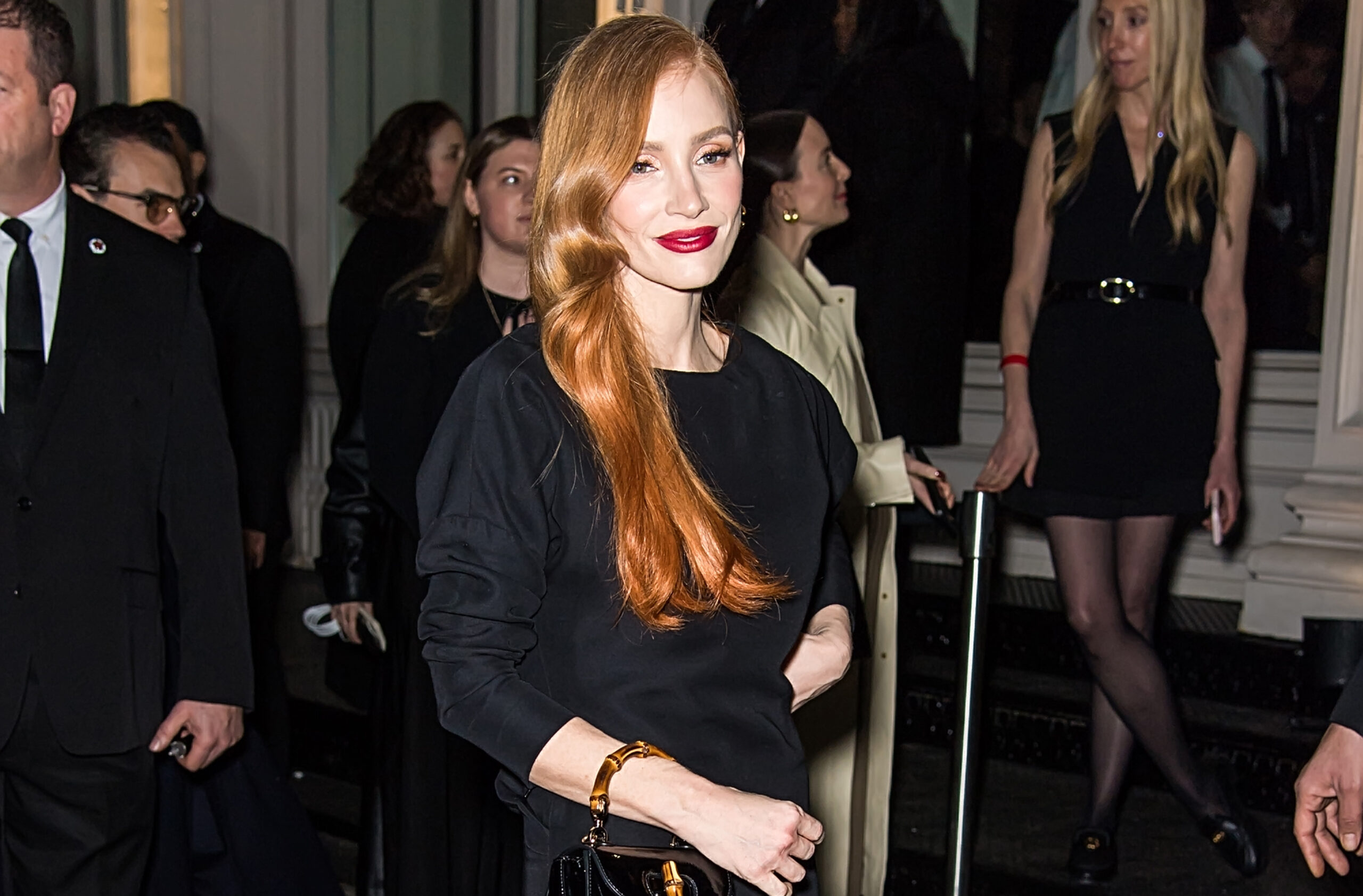 Jessica Chastain en la noche neoyorquina