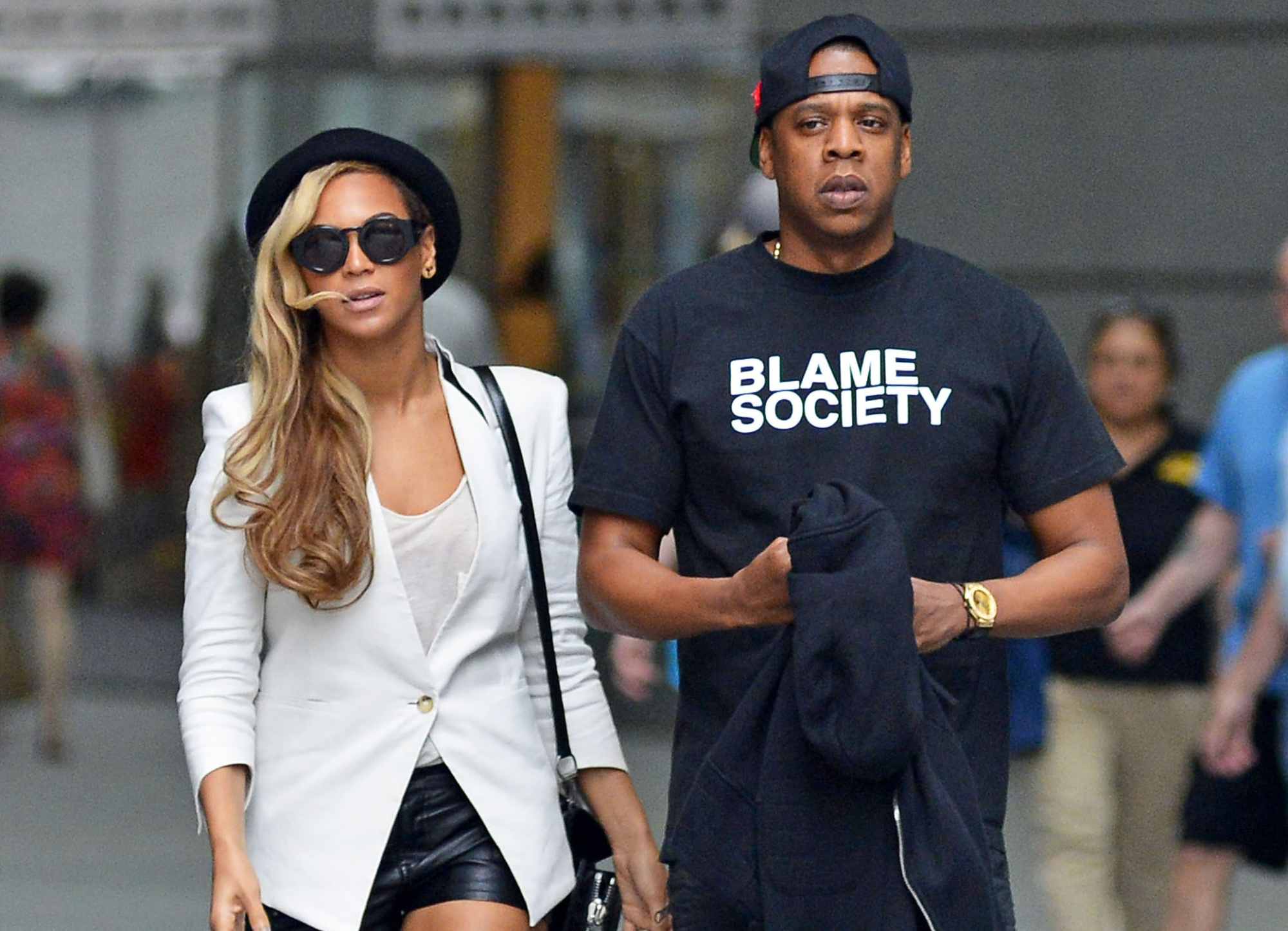 Su familia junto a Jay-Z