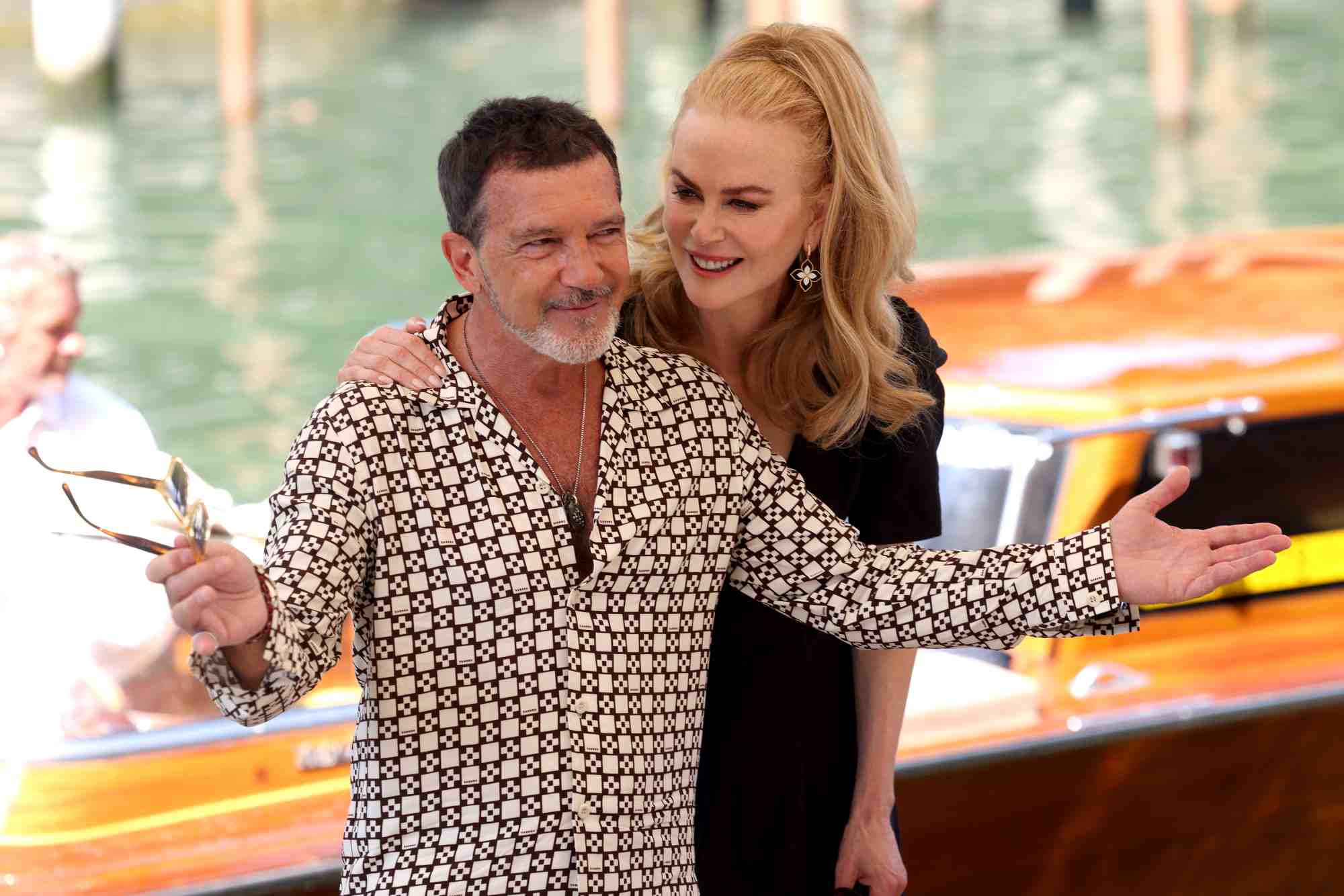 Antonio Banderas y Nicole Kidman en el Festival de Venecia
