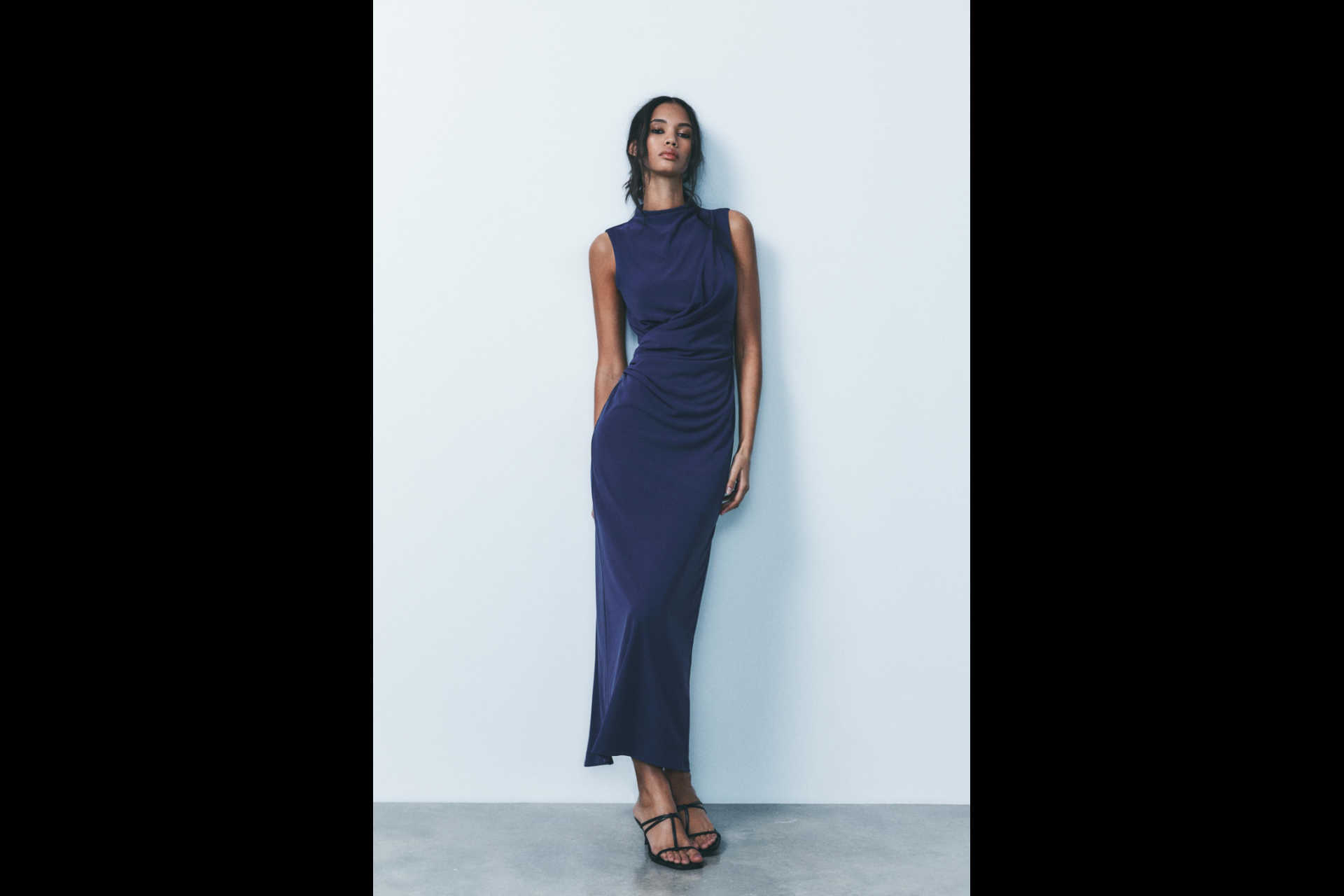 Vestido midi de punto