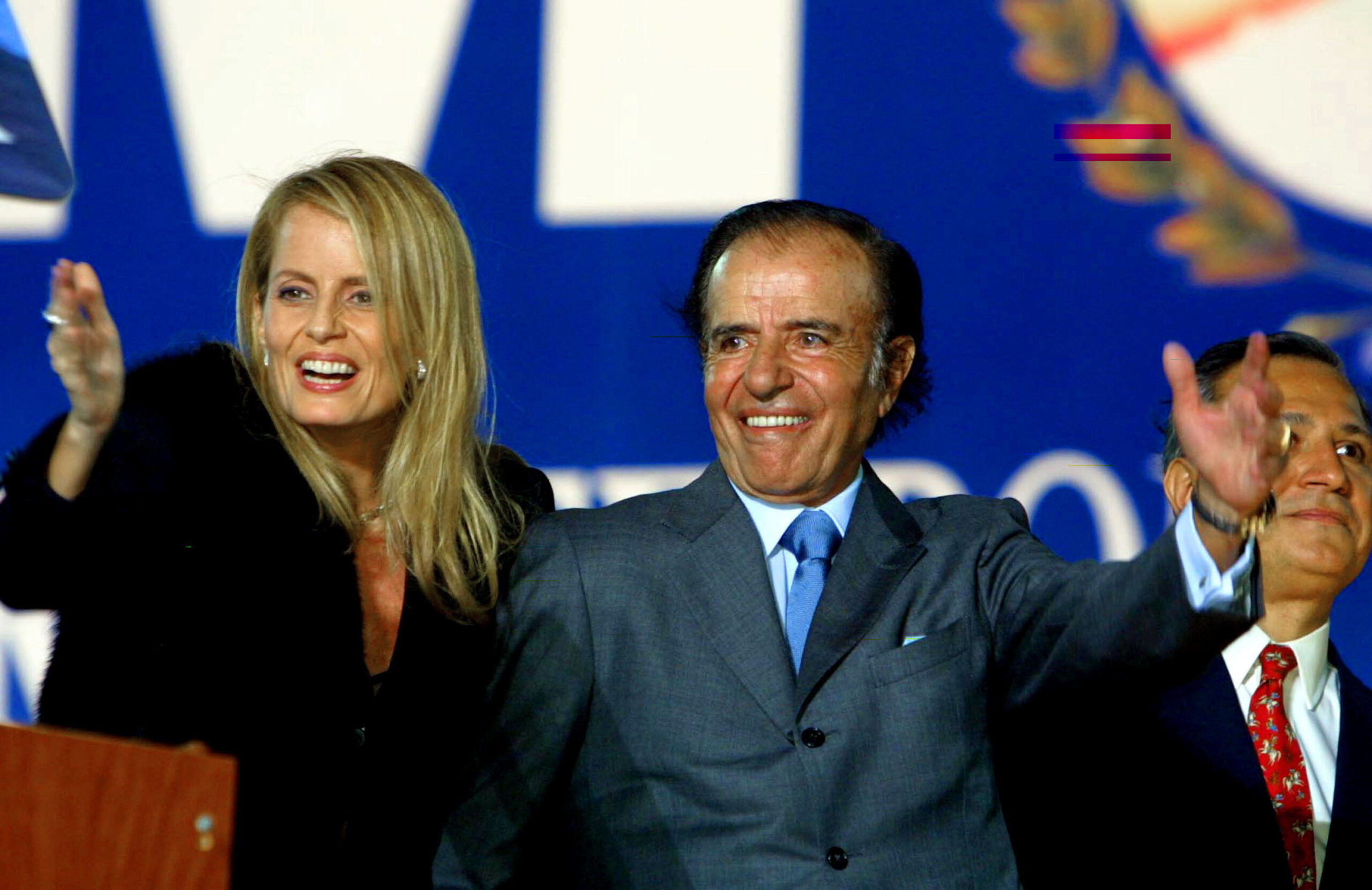 Cecilia Bolocco y Carlos Menem