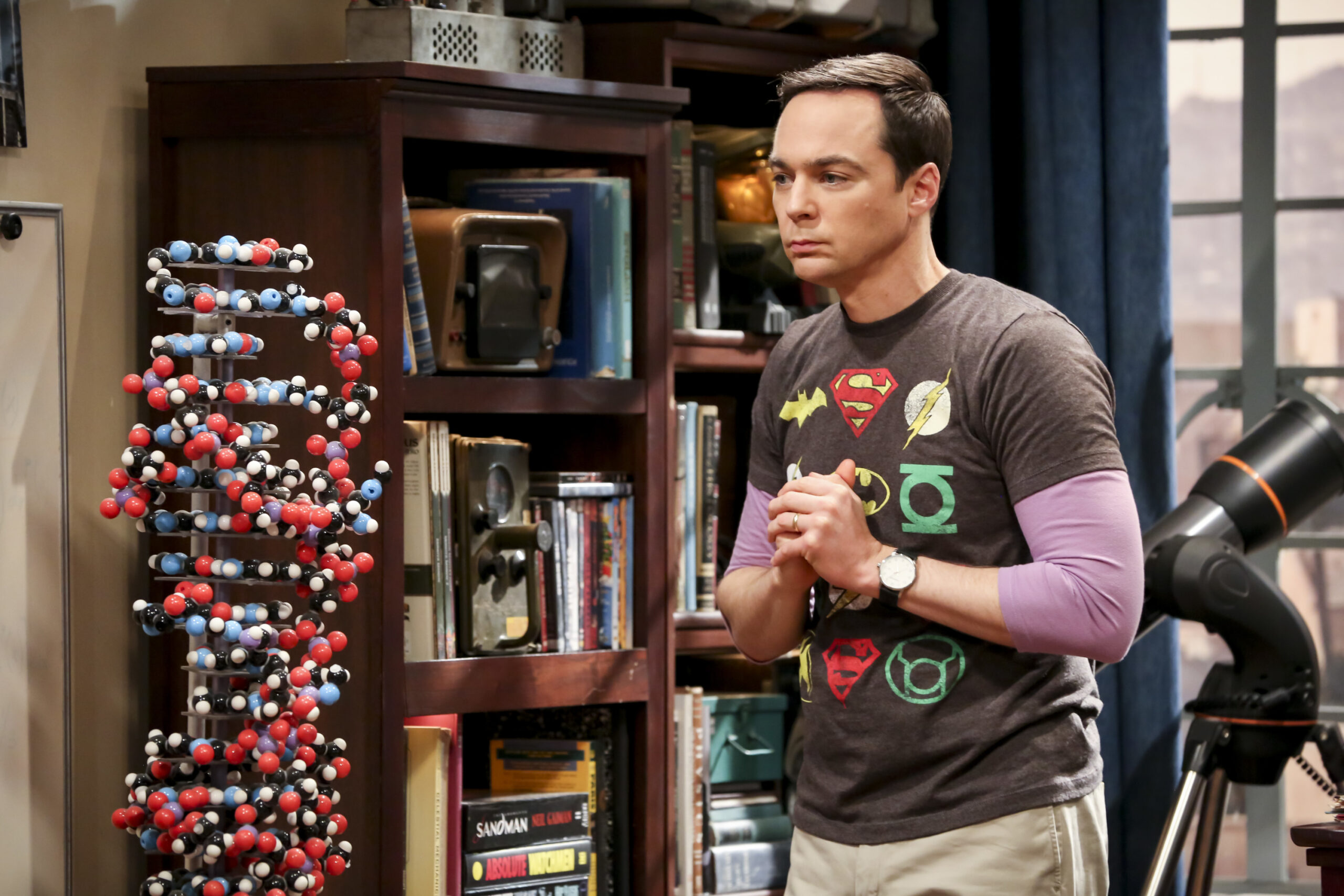 Sheldon Cooper (Jim Parsons) en 'The Big Bang Theory'