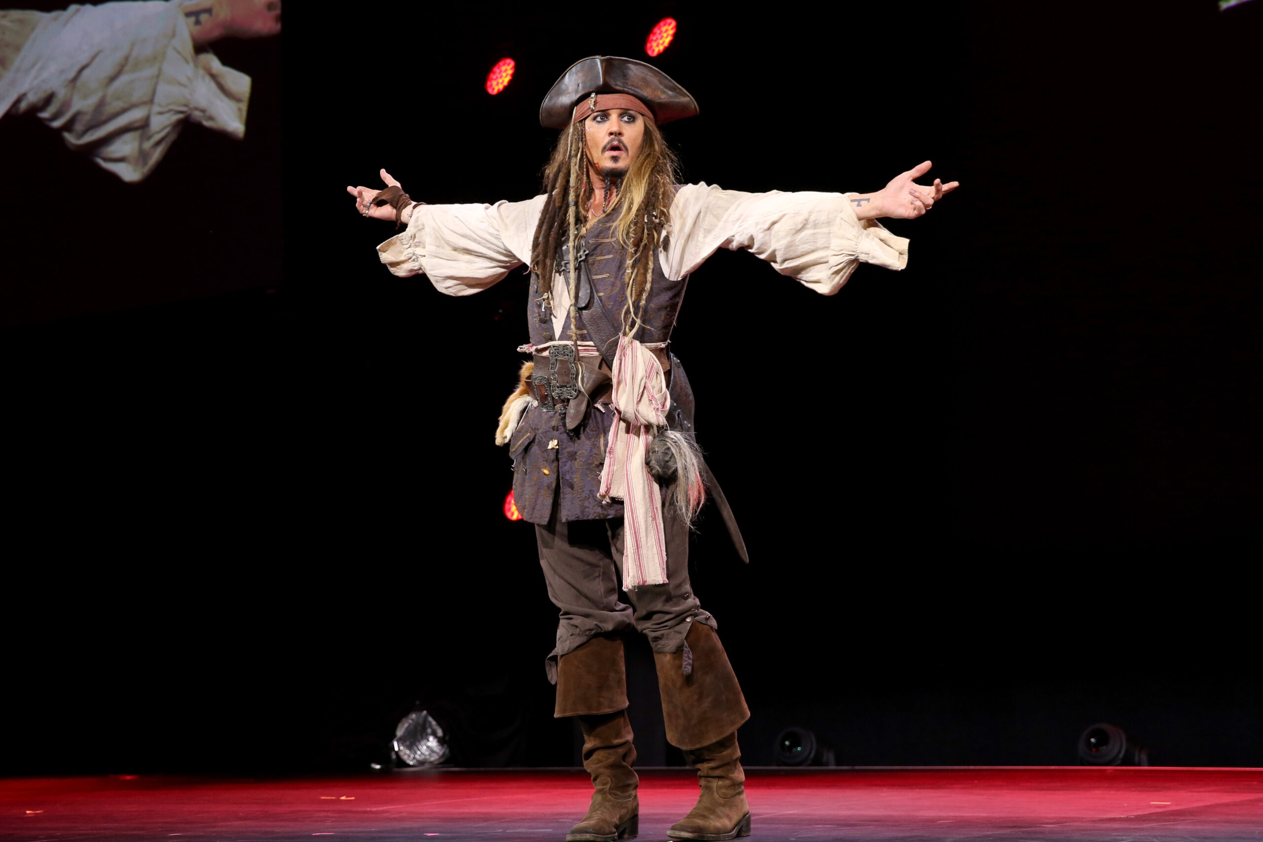 Jack Sparrow (Johnny Depp) en 'Piratas del Caribe'